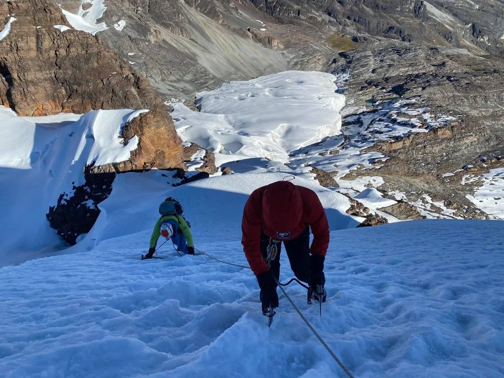 equeno Alpamayo, Huayna Potosi und Illimani (3)