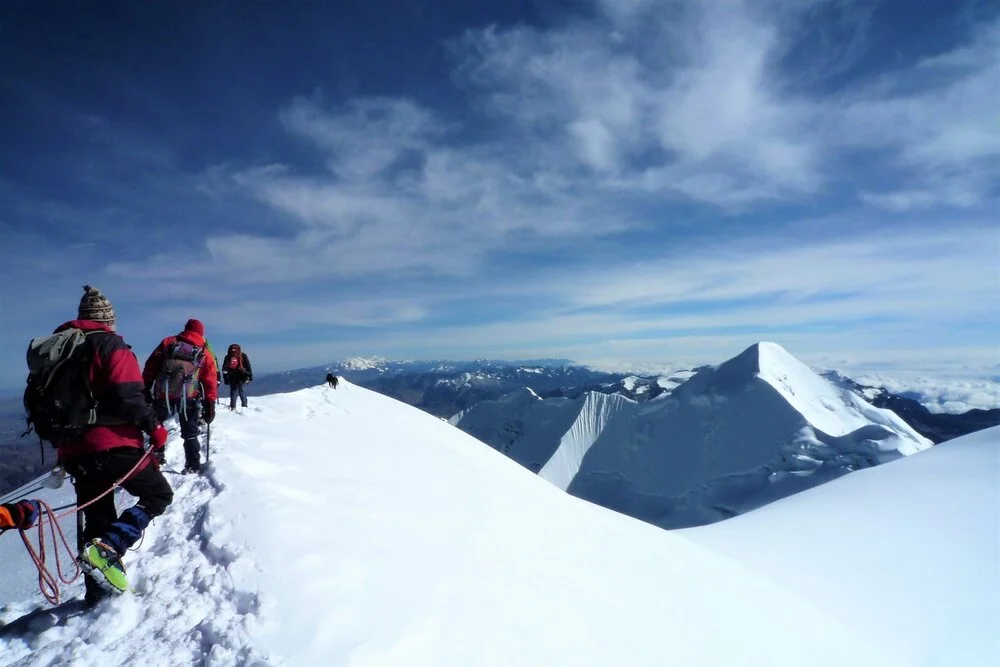 equeno Alpamayo, Huayna Potosi und Illimani (5)